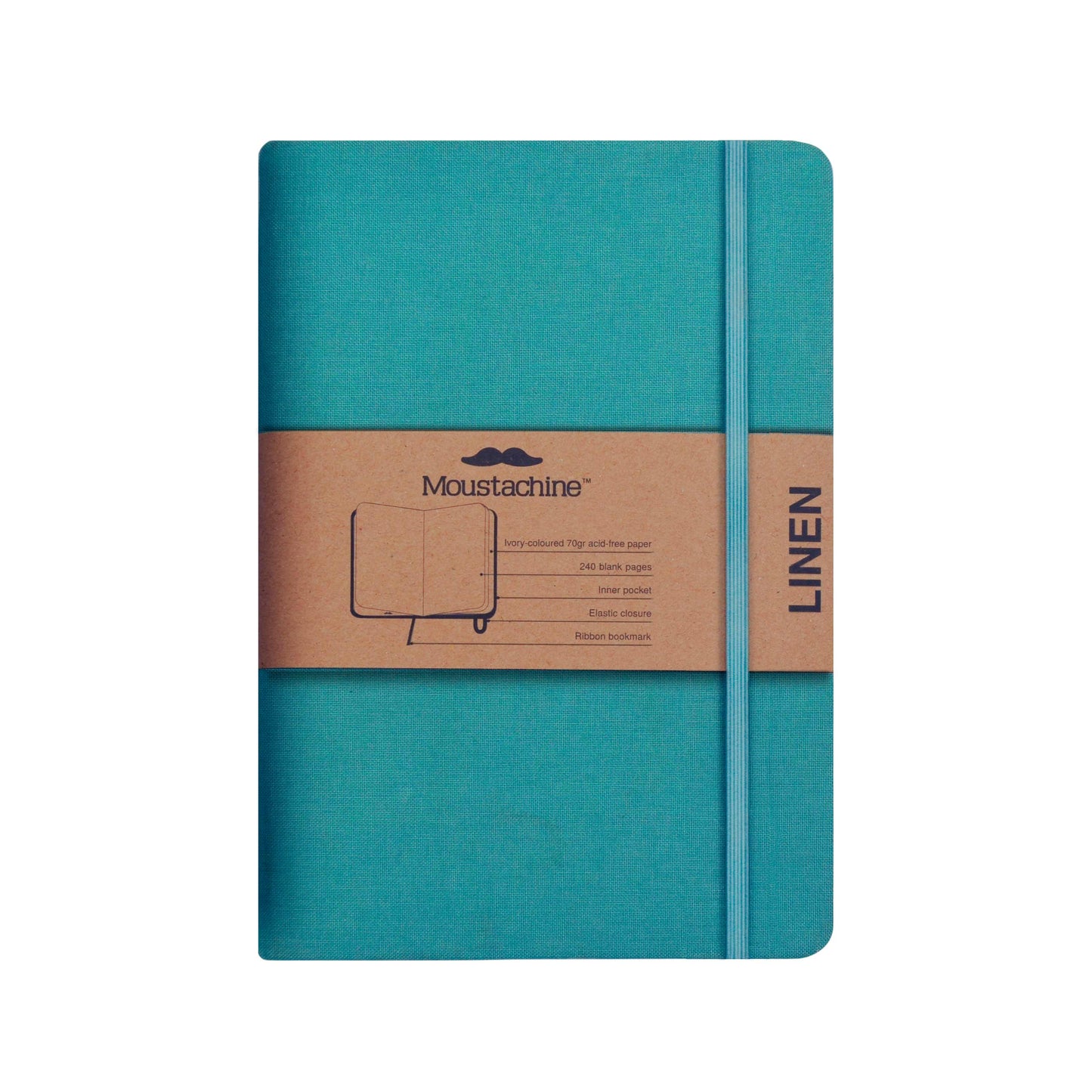 Moustachine® Classic / Lino Verde Agua