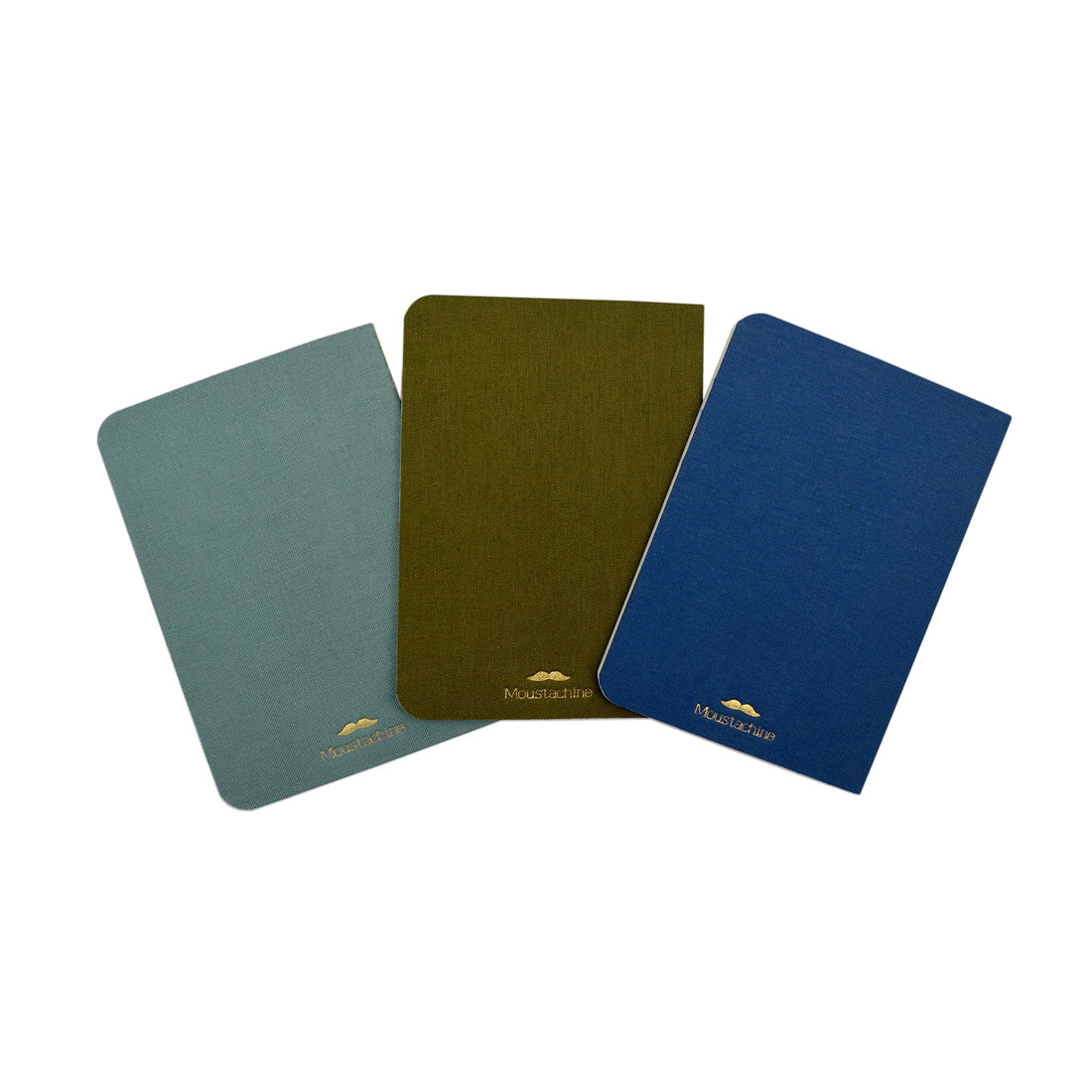 Moustachine® Tripack Slim Lino Passport Verde y Azules